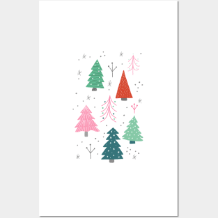 Christmas Tree Forest Posters and Art